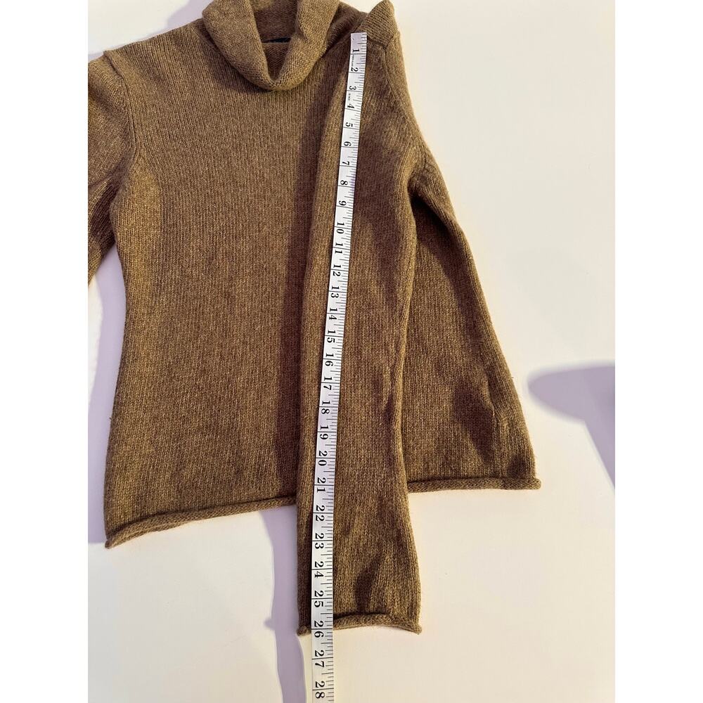 Boden Brown Turtleneck Lambswool Angora Blend Knit Sweater Size Medium Roll Neck - Picture 10 of 10